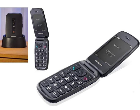 SENIORPHONE PANASONIC KXTU550EXB NEGRO 4G